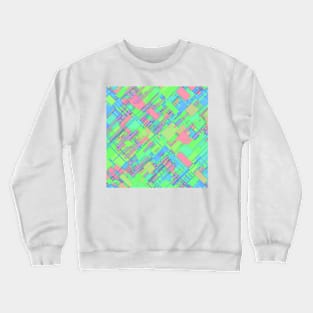 Pastel Abstract Pattern Crewneck Sweatshirt